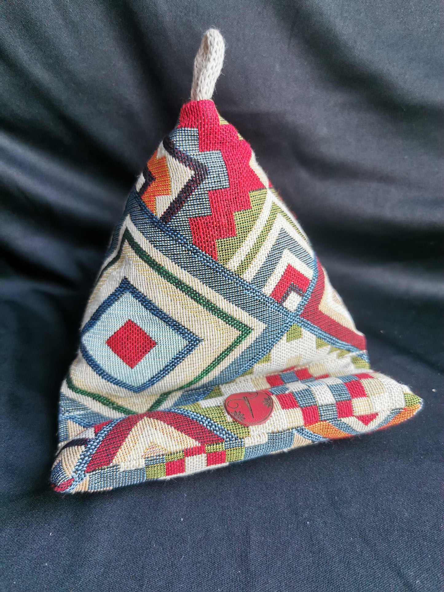 Support téléphone - Géométrique - Tatama-Cuir-et-Tissu