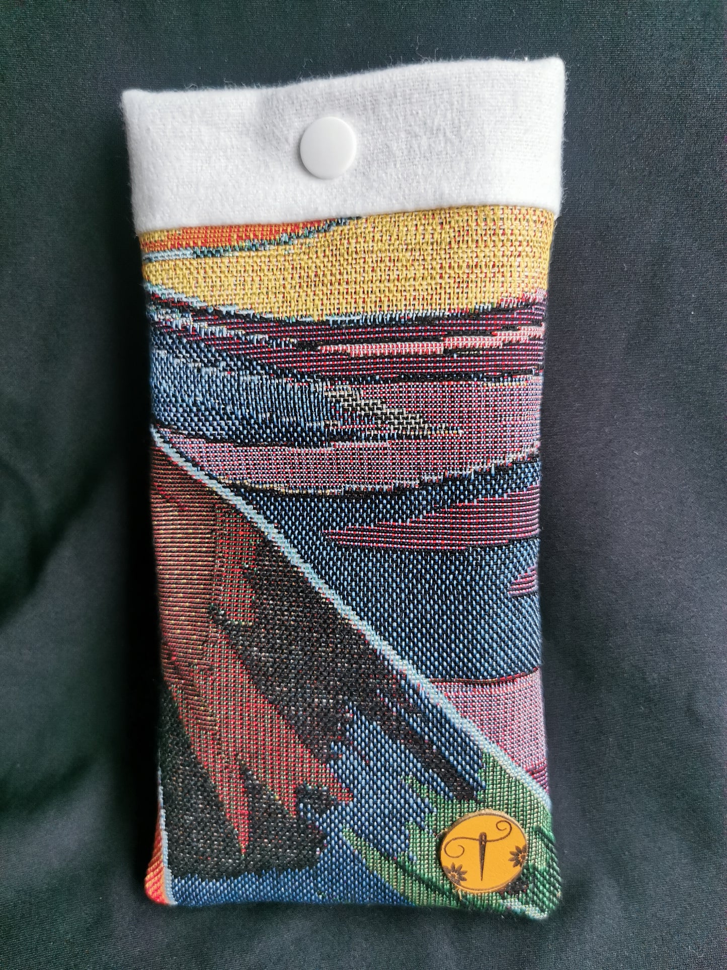 Etui à Lunettes - Courbes - Tatama-Cuir-et-Tissu