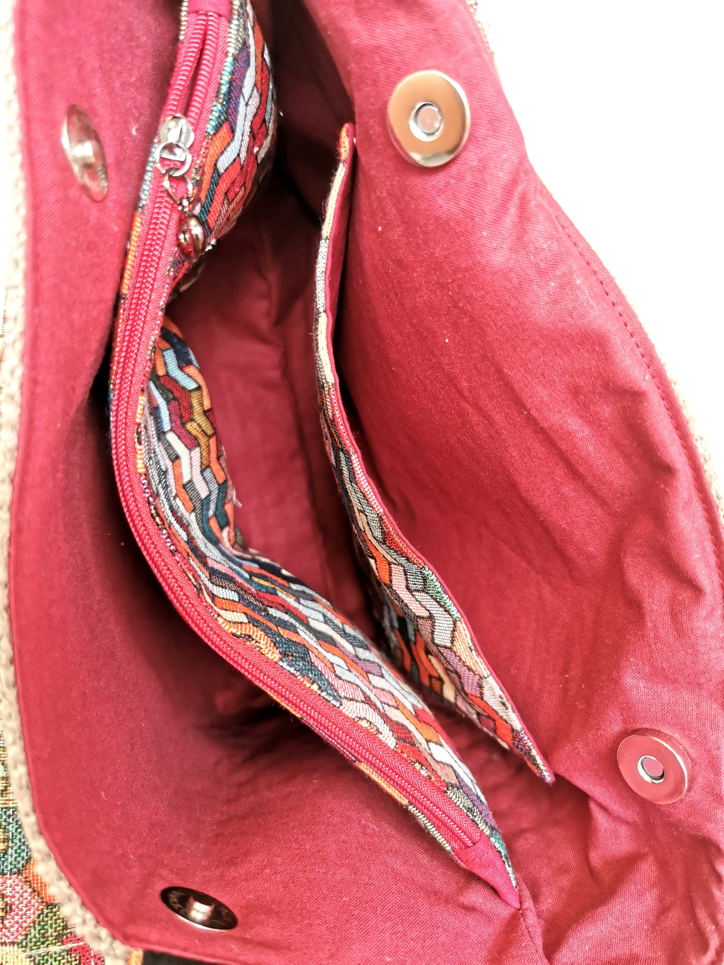 Sac à Main - Briques - Tatama-Cuir-et-Tissu