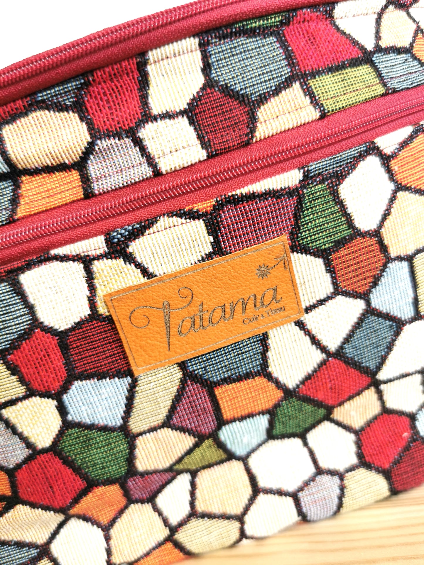 Sac Banane XXL - Mosaïque - Tatama-Cuir-et-Tissu