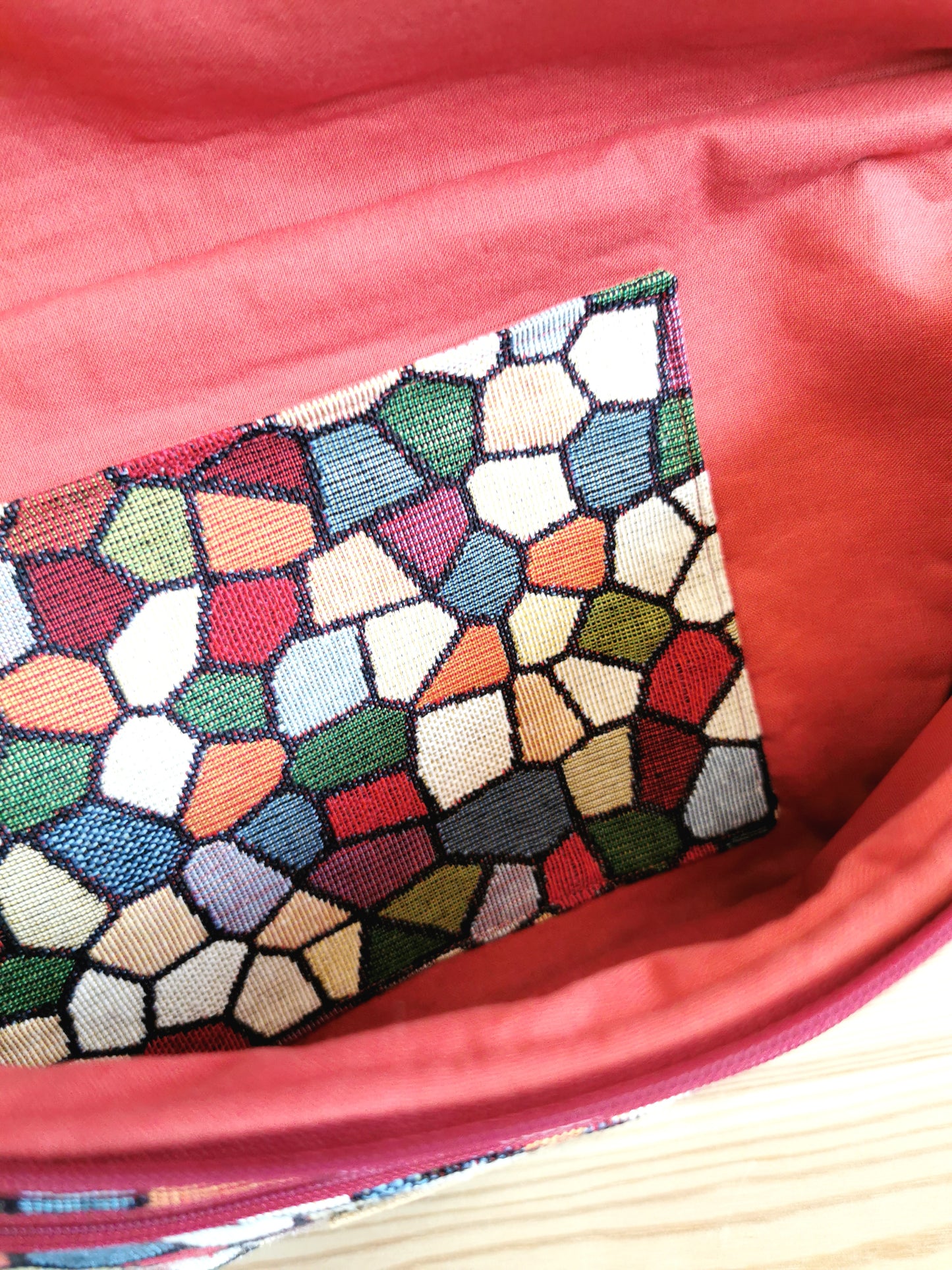 Sac Banane XXL - Mosaïque - Tatama-Cuir-et-Tissu
