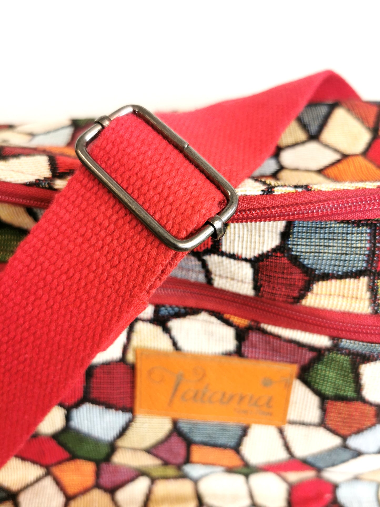 Sac Banane XXL - Mosaïque - Tatama-Cuir-et-Tissu