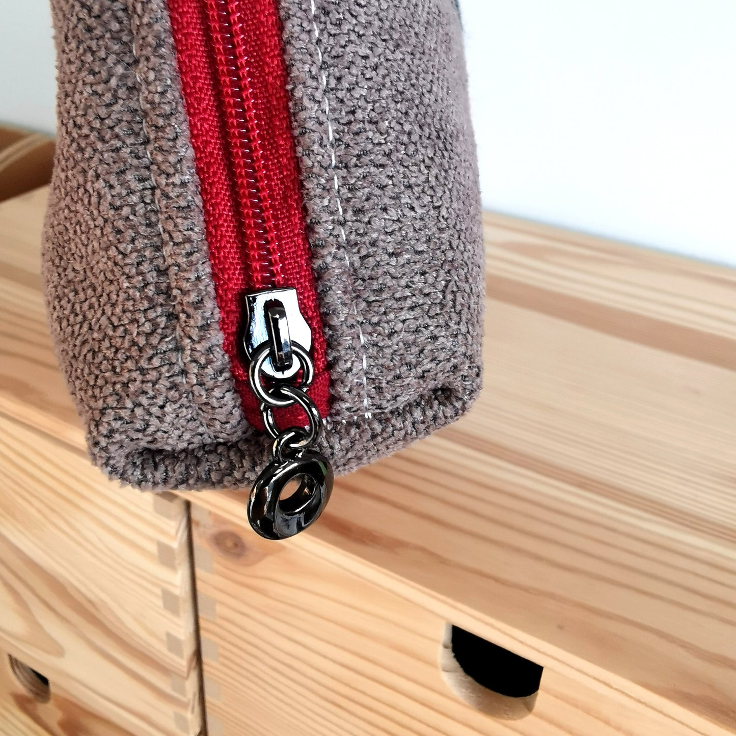 Pochette - Entrelacs - Tatama-Cuir-et-Tissu