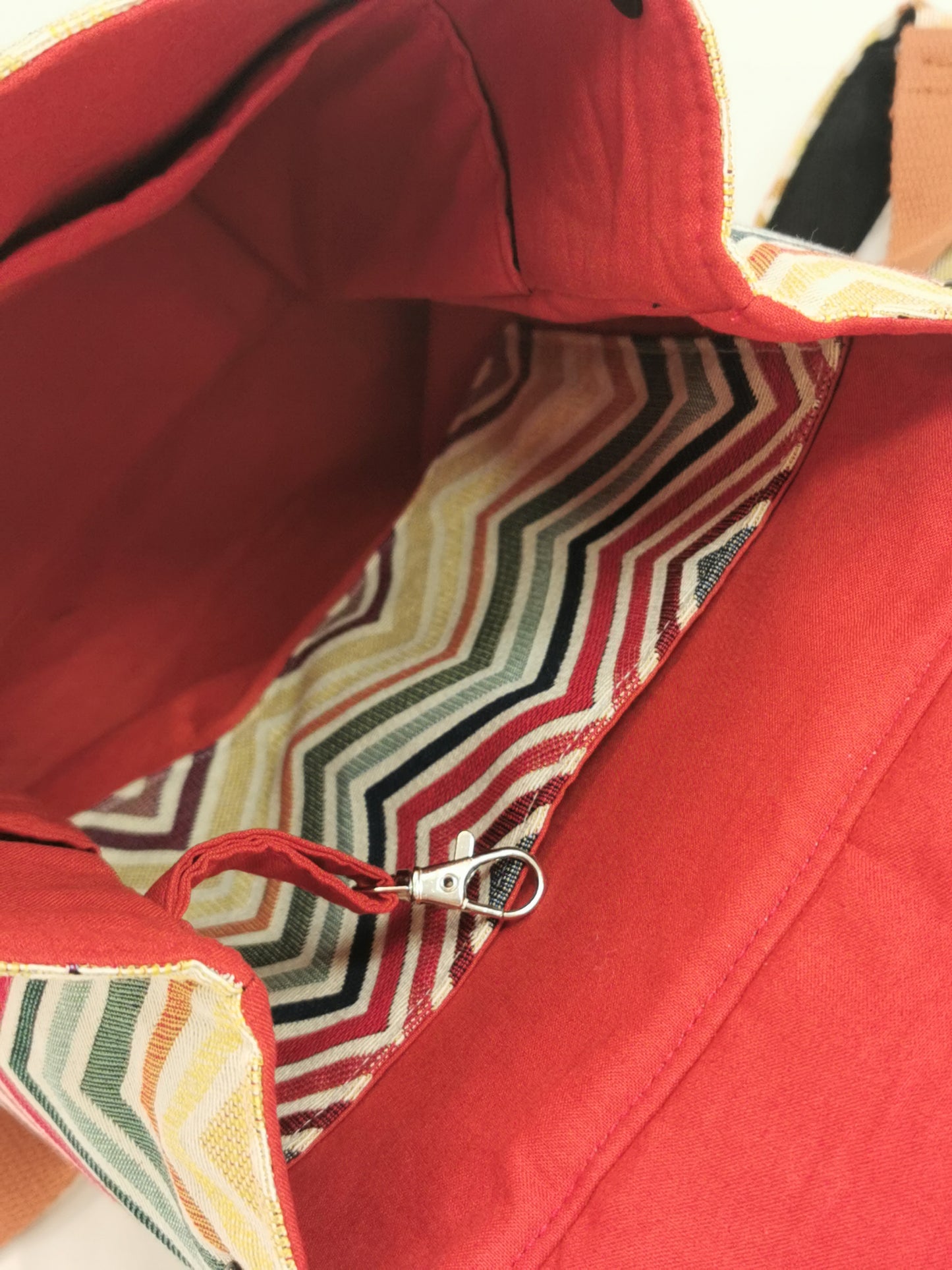 Sac à Dos - Chevrons - Tatama-Cuir-et-Tissu