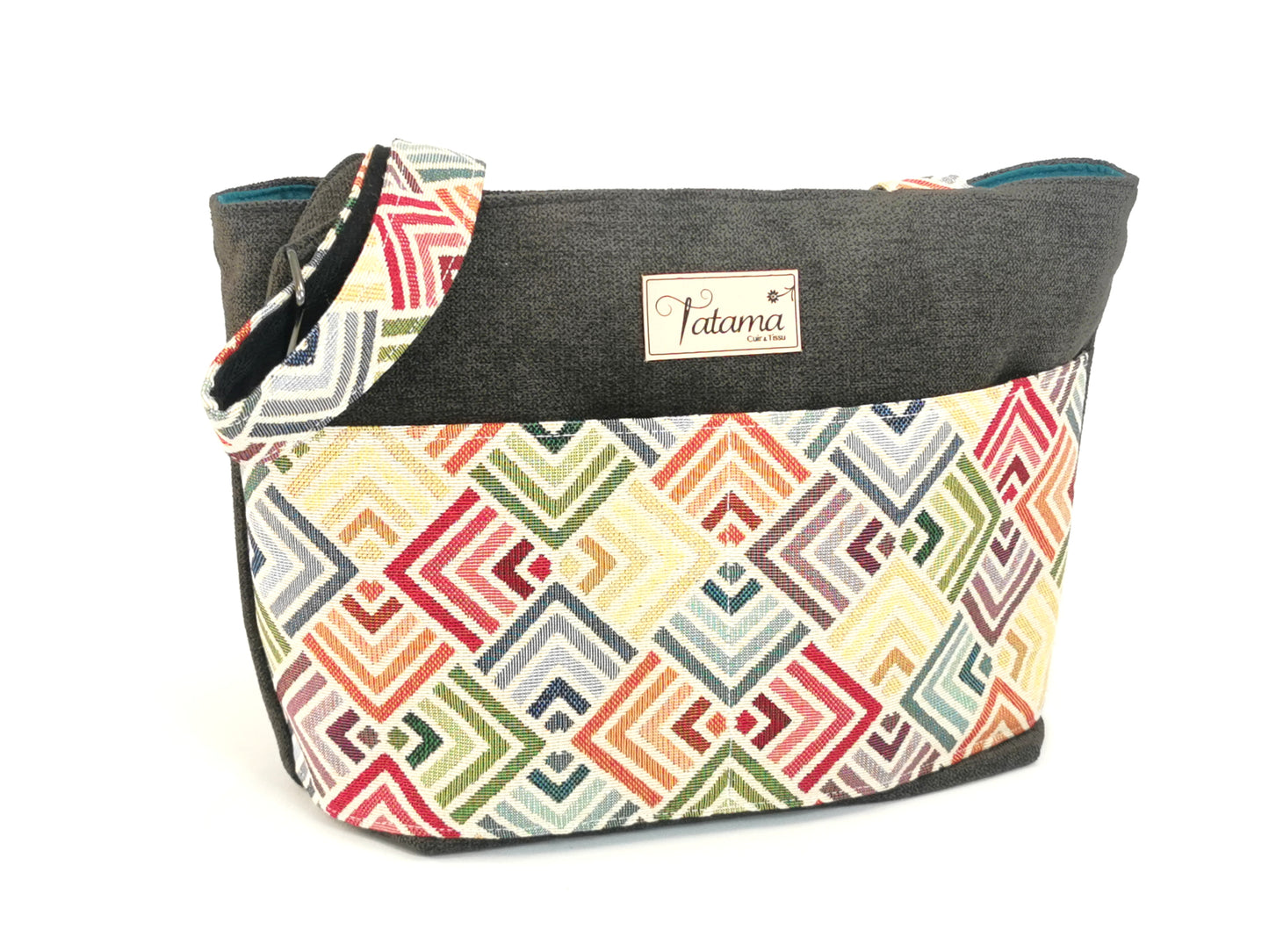 Sac à Main - Diamant - Tatama-Cuir-et-Tissu