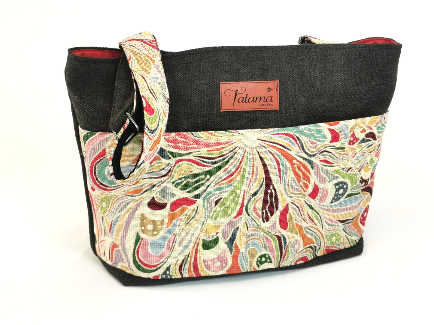 Sac à Main - Iris - Tatama-Cuir-et-Tissu