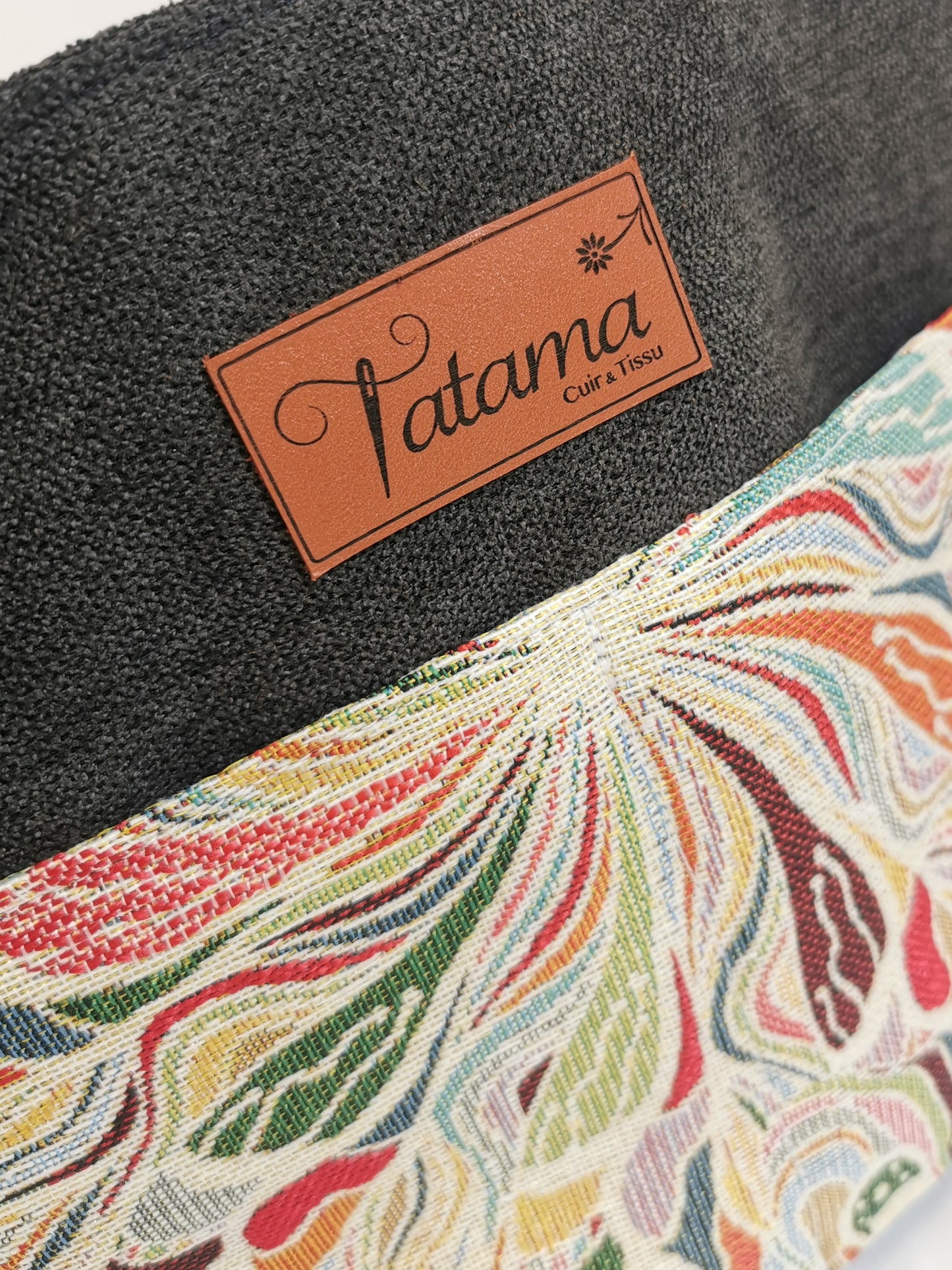 Sac à Main - Iris - Tatama-Cuir-et-Tissu
