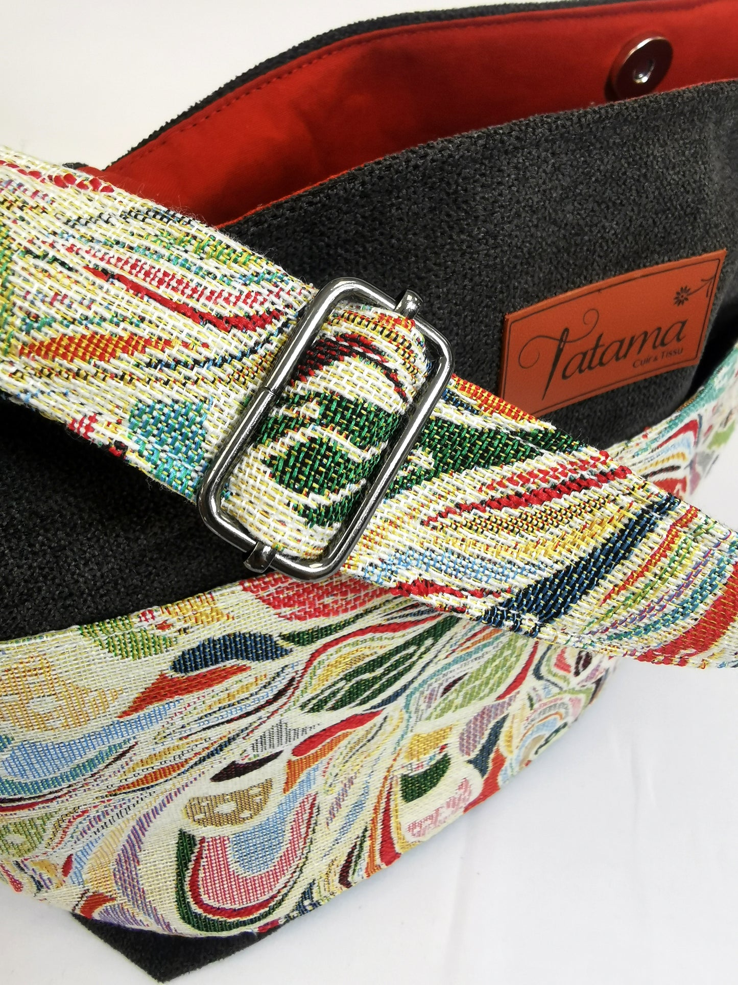 Sac à Main - Iris - Tatama-Cuir-et-Tissu
