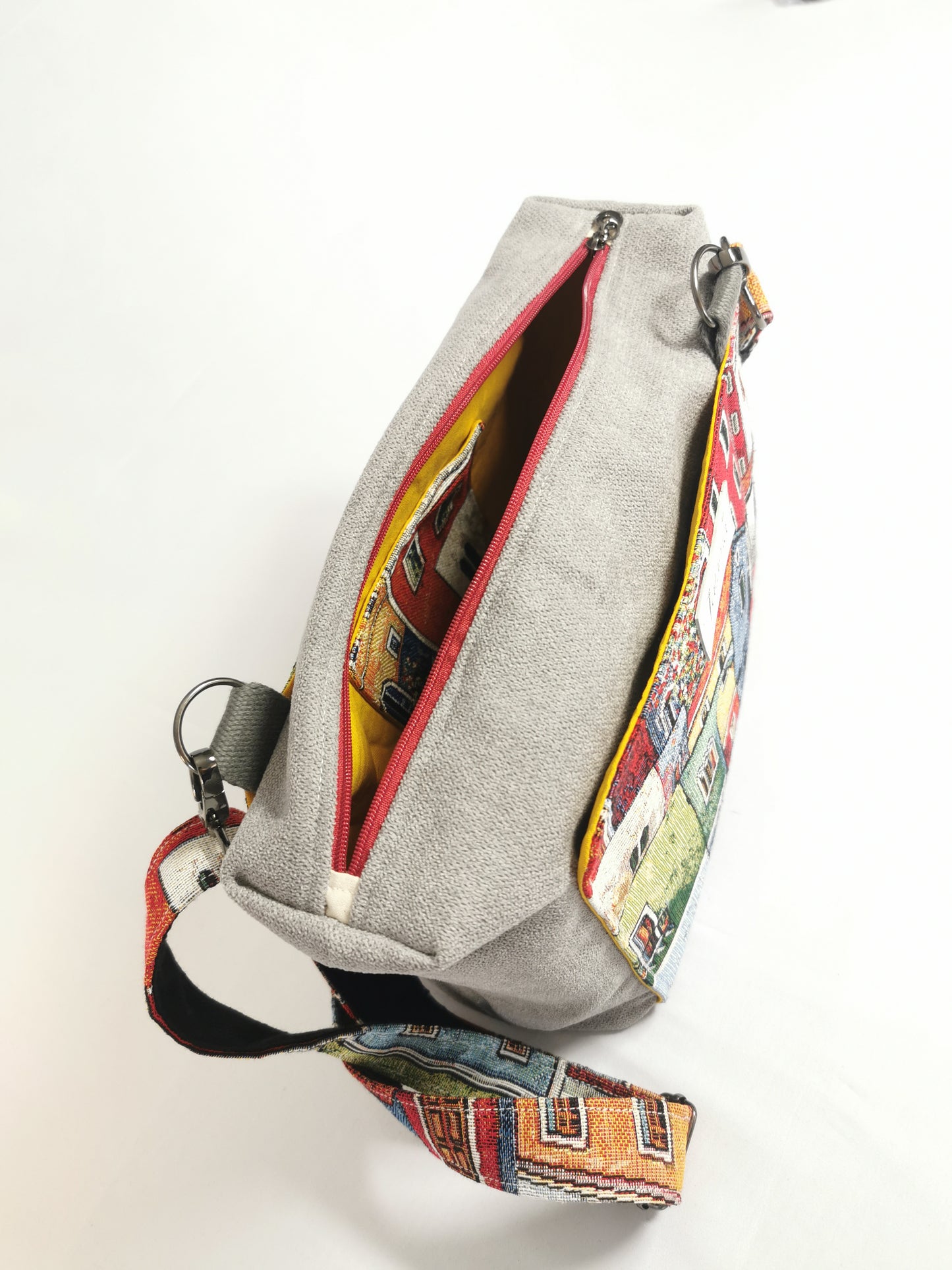 Sac boite zippé - Lisbonne - Tatama-Cuir-et-Tissu