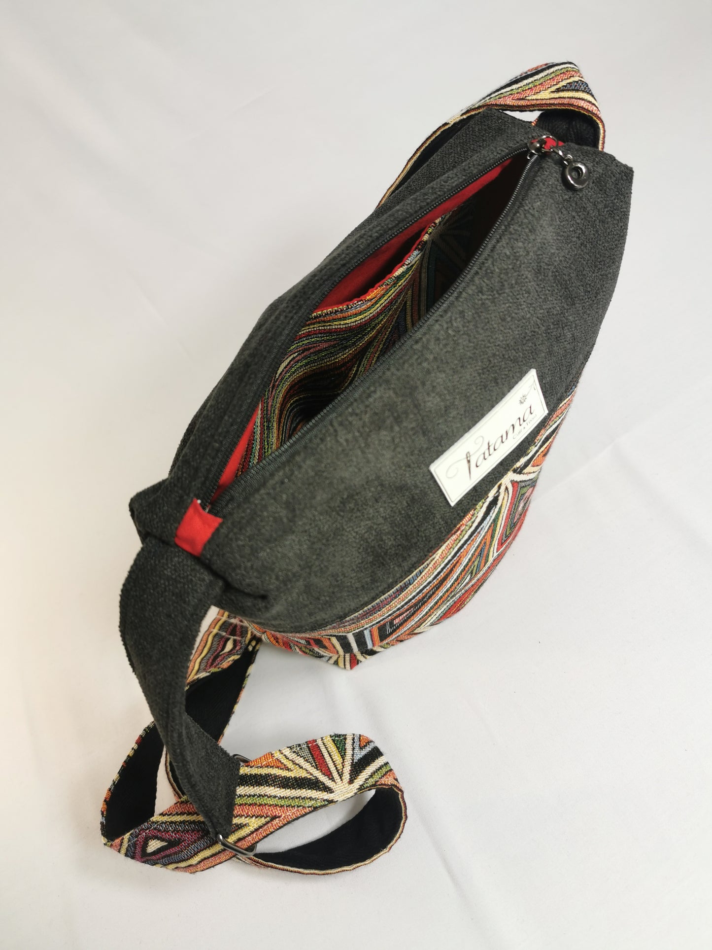 Sac à main Zip - Comète - Tatama-Cuir-et-Tissu