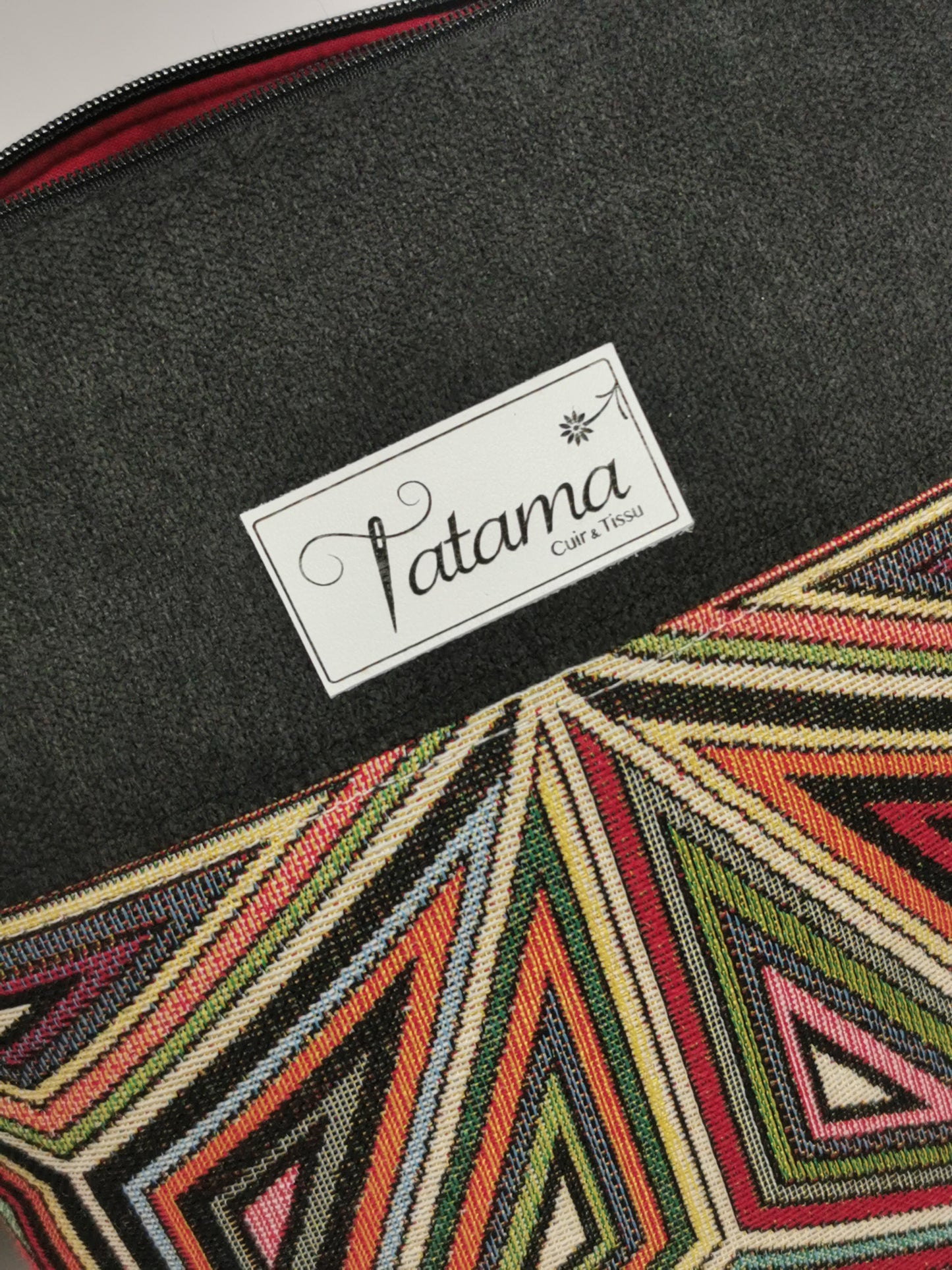 Sac à main Zip - Comète - Tatama-Cuir-et-Tissu
