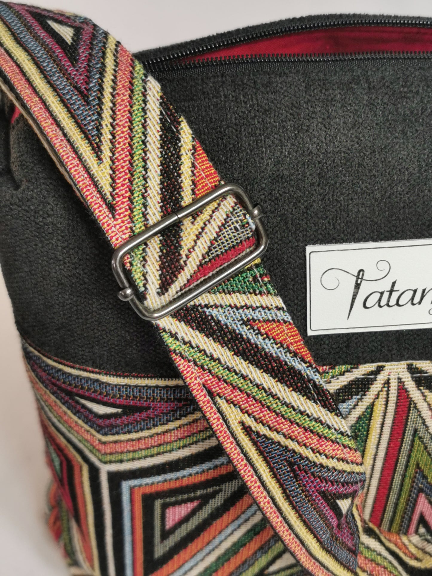 Sac à main Zip - Comète - Tatama-Cuir-et-Tissu