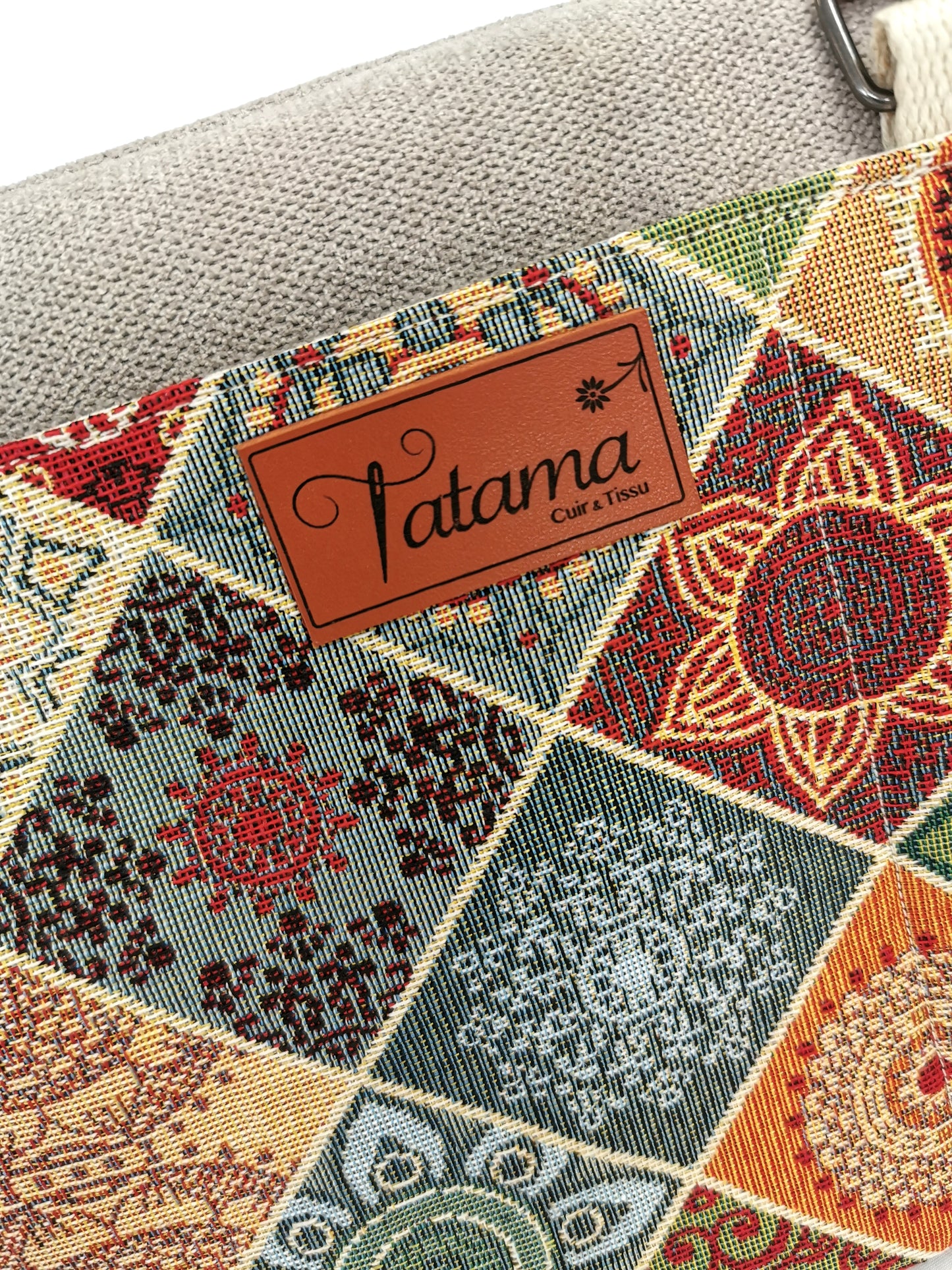 Sac boite zippé - Patchwork