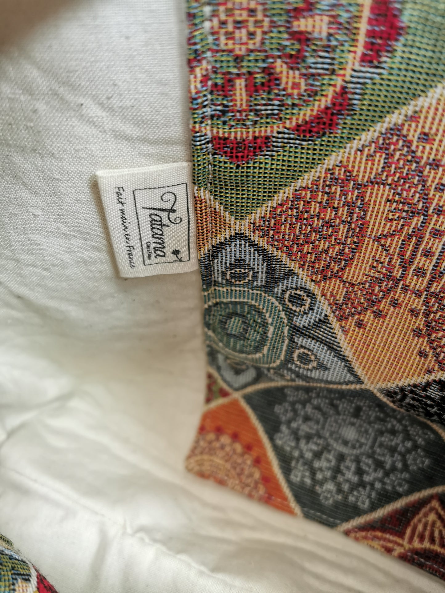 Sac boite zippé - Patchwork