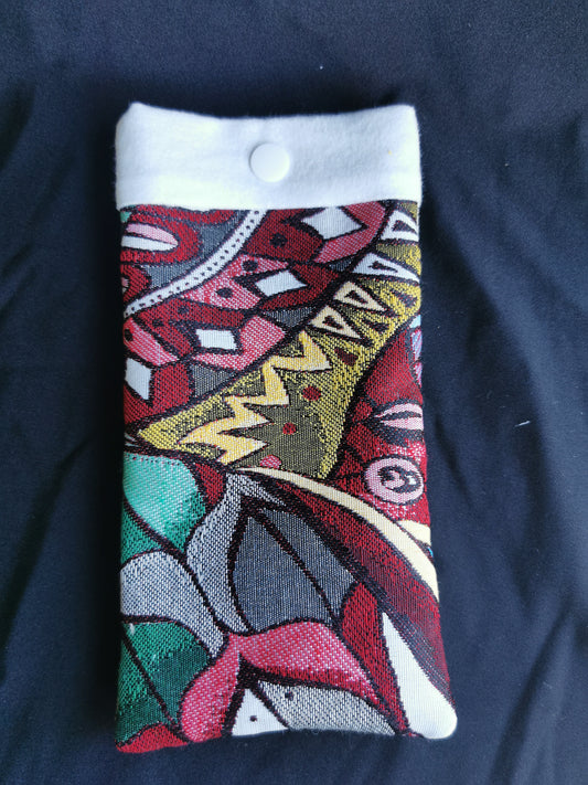 Etui à Lunettes - Afrique - Tatama-Cuir-et-Tissu