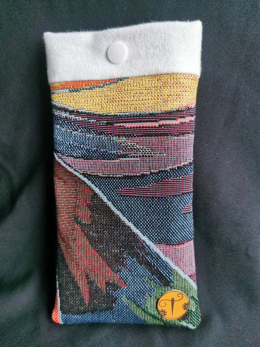 Etui à Lunettes - Courbes - Tatama-Cuir-et-Tissu