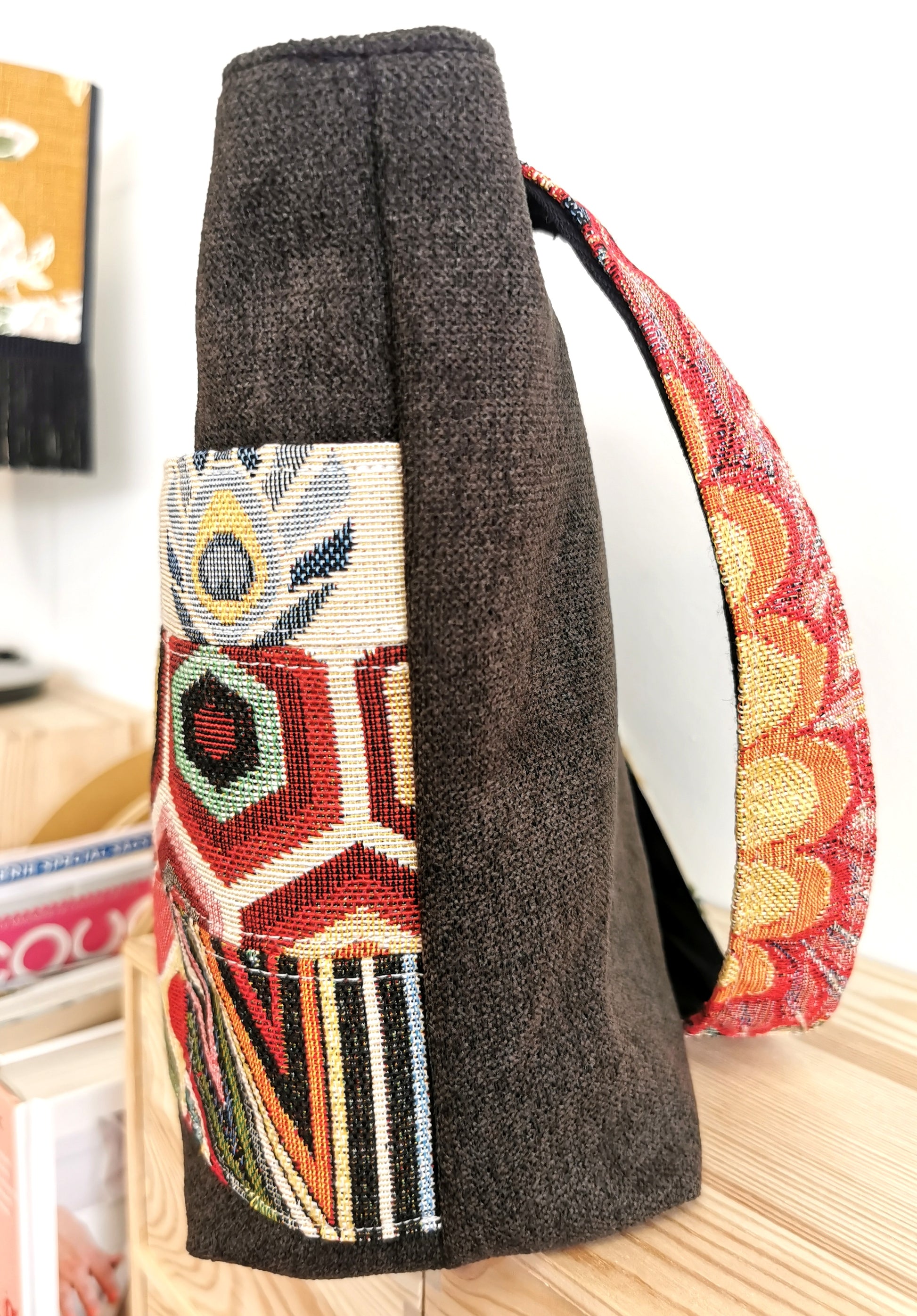 Sac à Main - Unique - Tatama-Cuir-et-Tissu