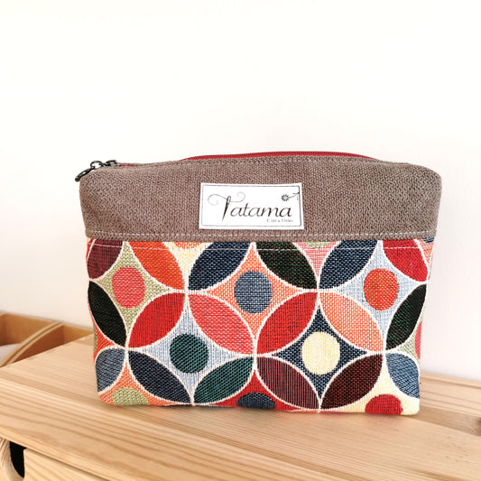 Pochette - Entrelacs - Tatama-Cuir-et-Tissu