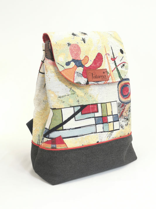 Sac à Dos - Kandi - Tatama-Cuir-et-Tissu