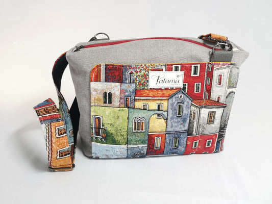 Sac boite zippé - Lisbonne - Tatama-Cuir-et-Tissu