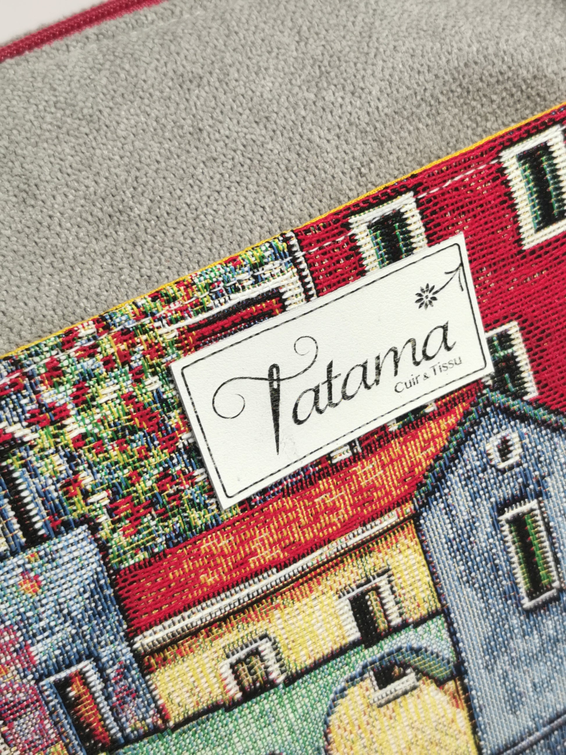 Sac boite zippé - Lisbonne - Tatama-Cuir-et-Tissu