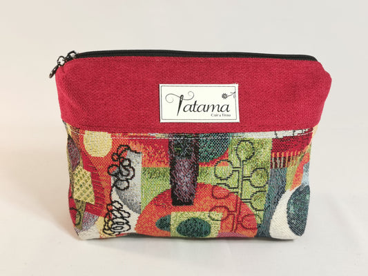 Pochette - Jardin - Tatama-Cuir-et-Tissu