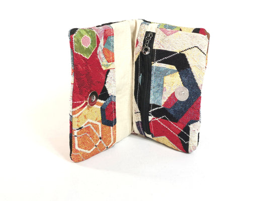 Portefeuille ou Blague à tabac - Hexagone - Tatama-Cuir-et-Tissu