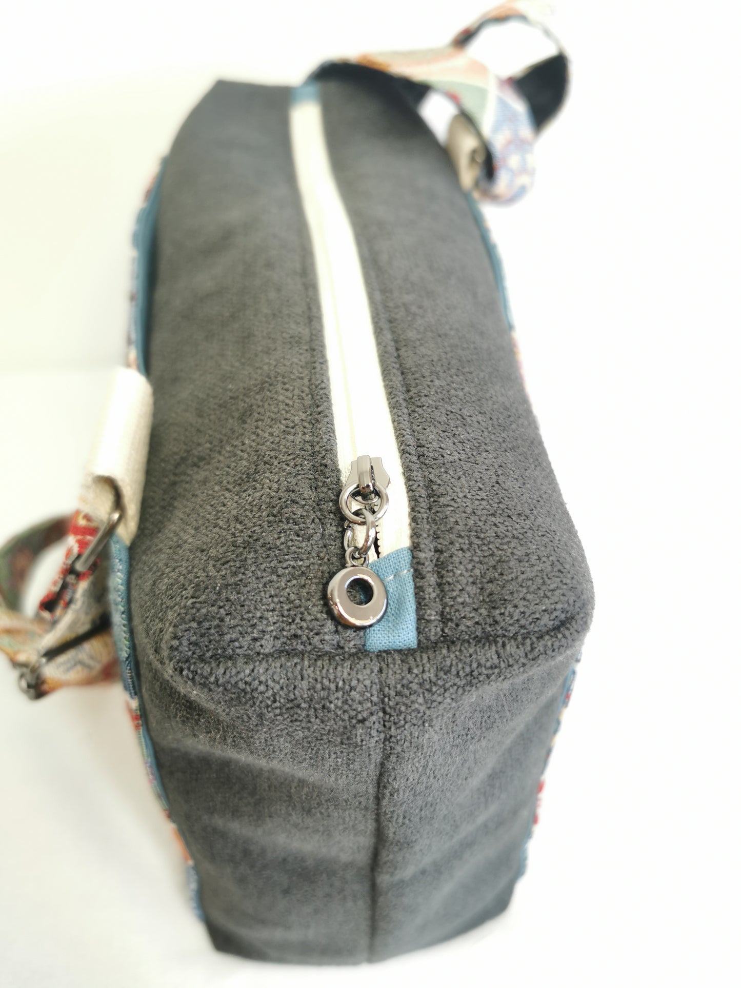 Sac boite zippé - Patchwork