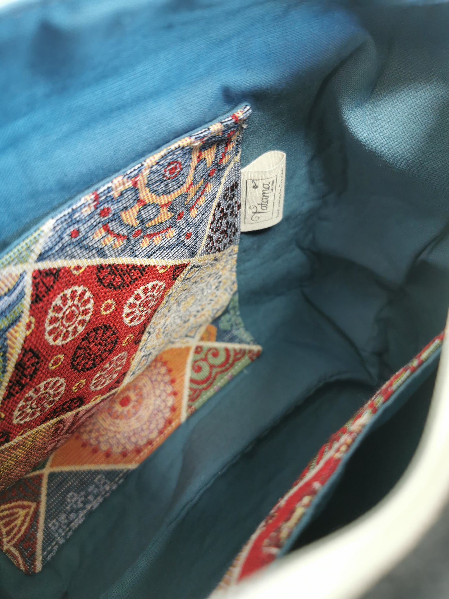 Sac boite zippé - Patchwork