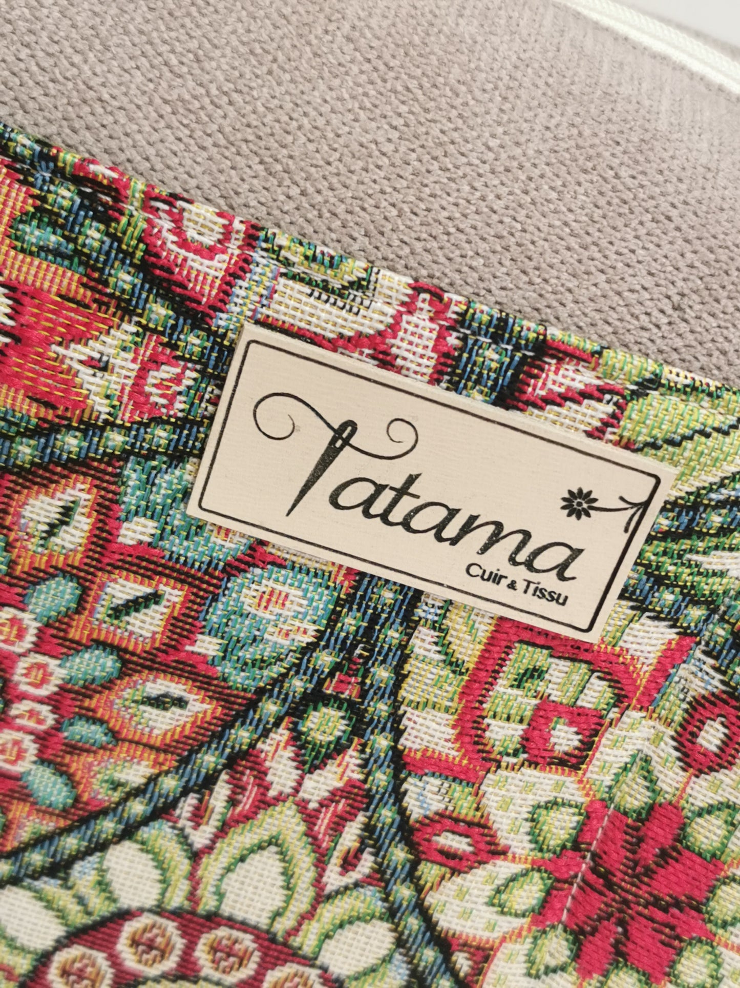 Sac boite zippé - Vitrail