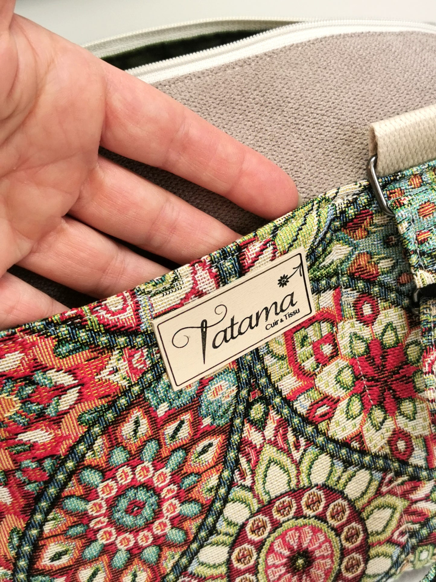 Sac boite zippé - Vitrail