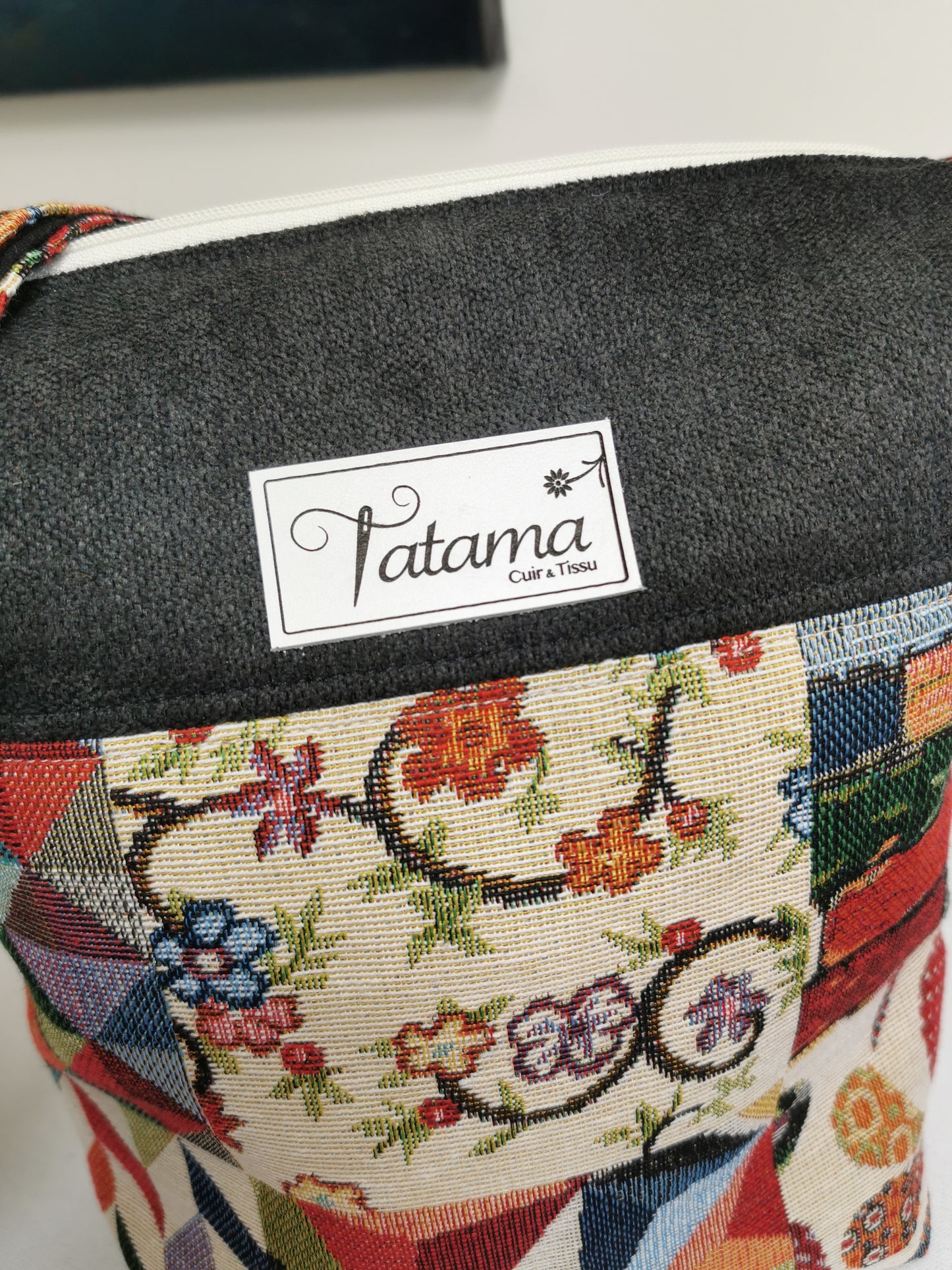 Sac à main Zip - Carreaux