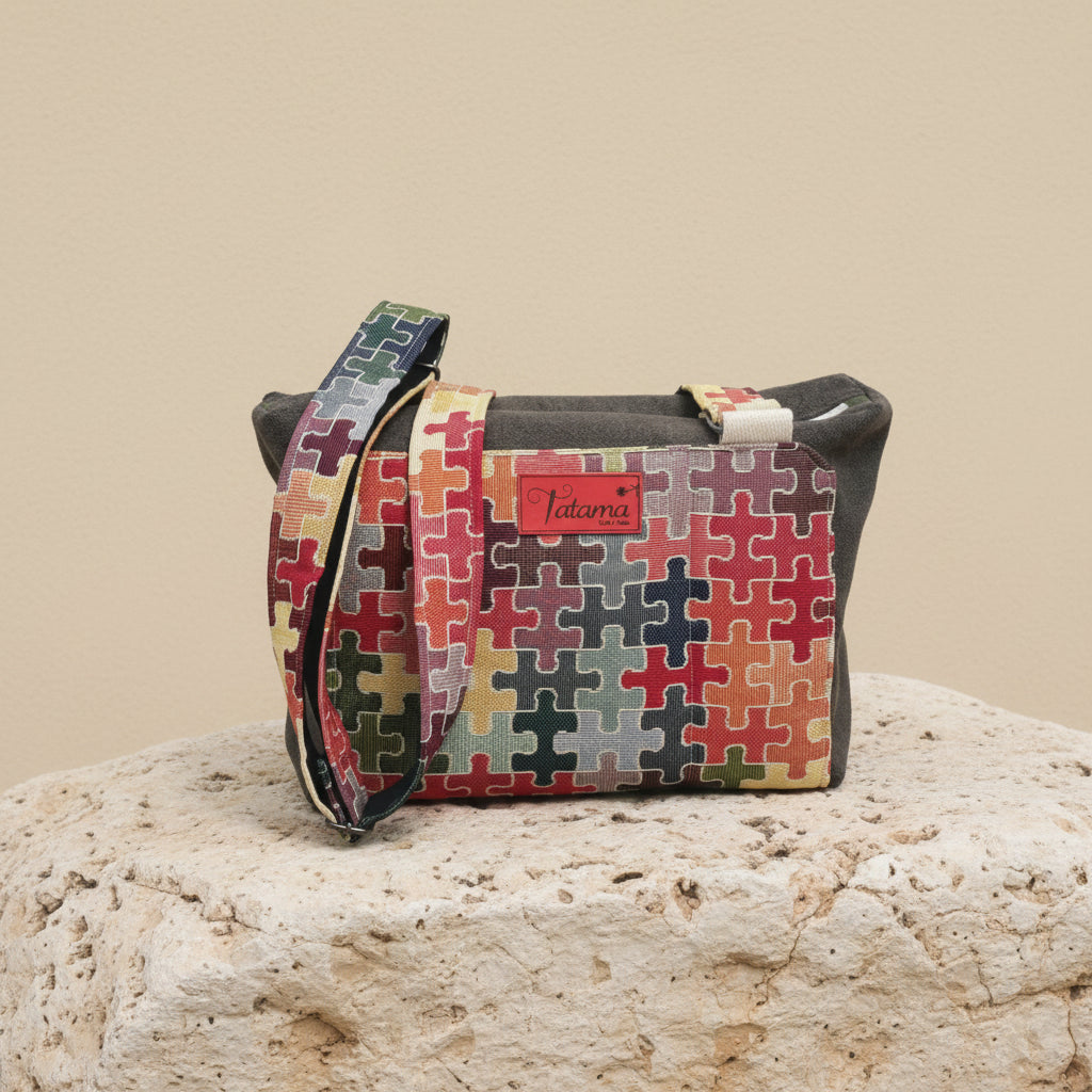 Sac boite zippé - Puzzle