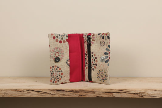 Portefeuille ou Blague à tabac - Flower (int Rouge)