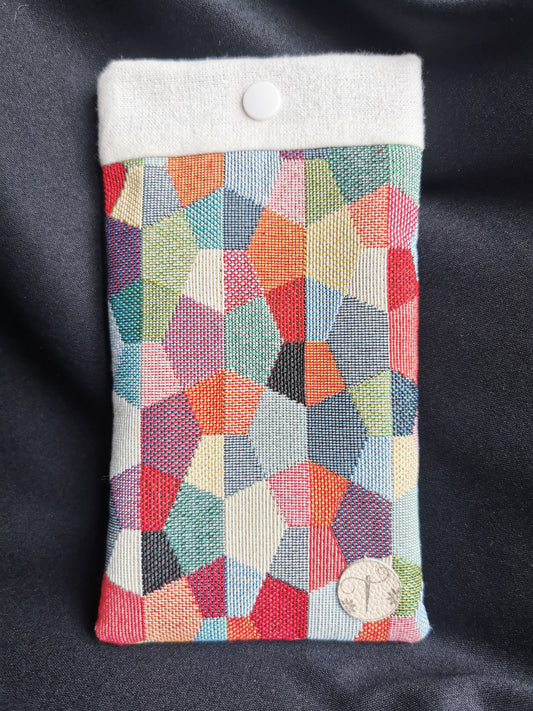 Etui à Lunettes - Multicolore - Tatama-Cuir-et-Tissu