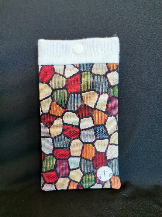 Etui à Lunettes - Mosaïque - Tatama-Cuir-et-Tissu